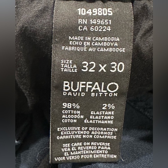 Buffalo Slim Straight Stretch Sam-X Jeans, mens size 32x30 - Picture 3 of 4